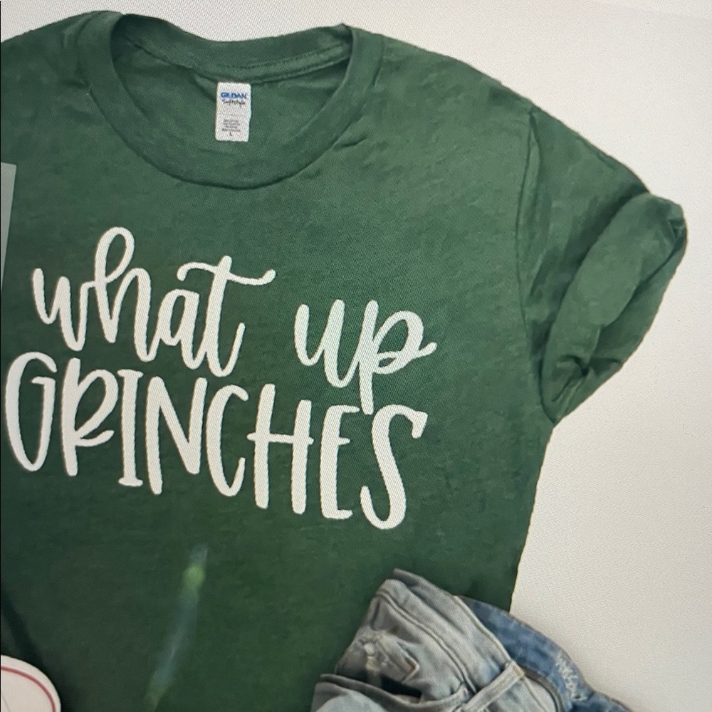 NWT Green 'What Up Grinches' T-Shirt
